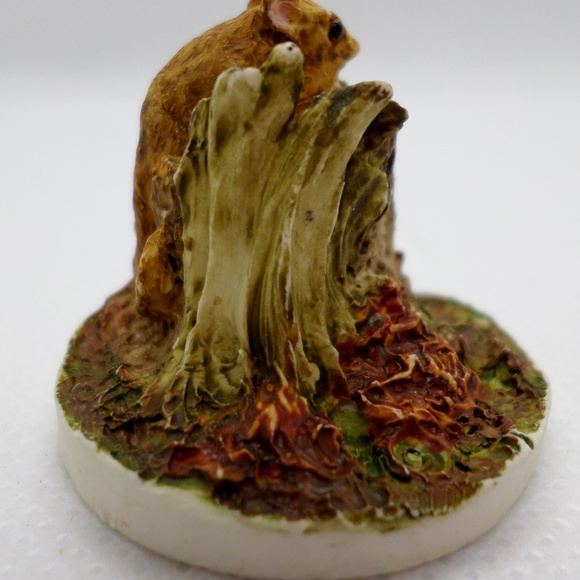 Peter Fagan 1983 Mouse On Tree Stump Rare - Picture 5 of 8